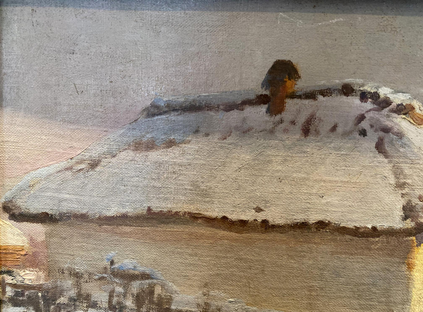 Oil painting By the evening Eugeniusz Wrzeszcz