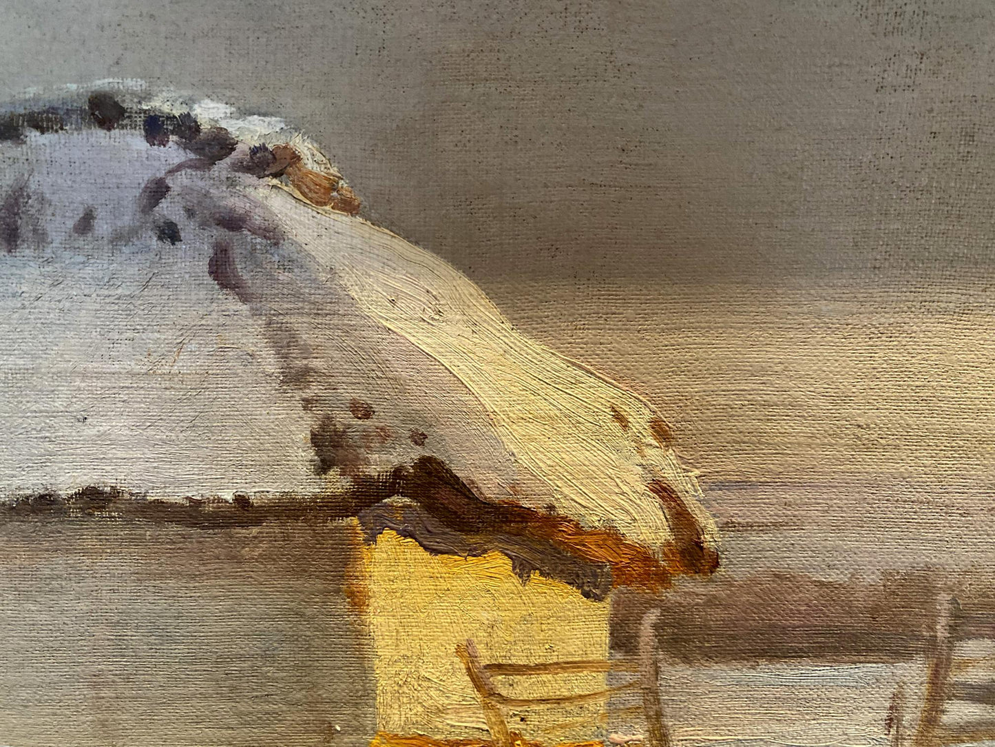 Oil painting By the evening Eugeniusz Wrzeszcz