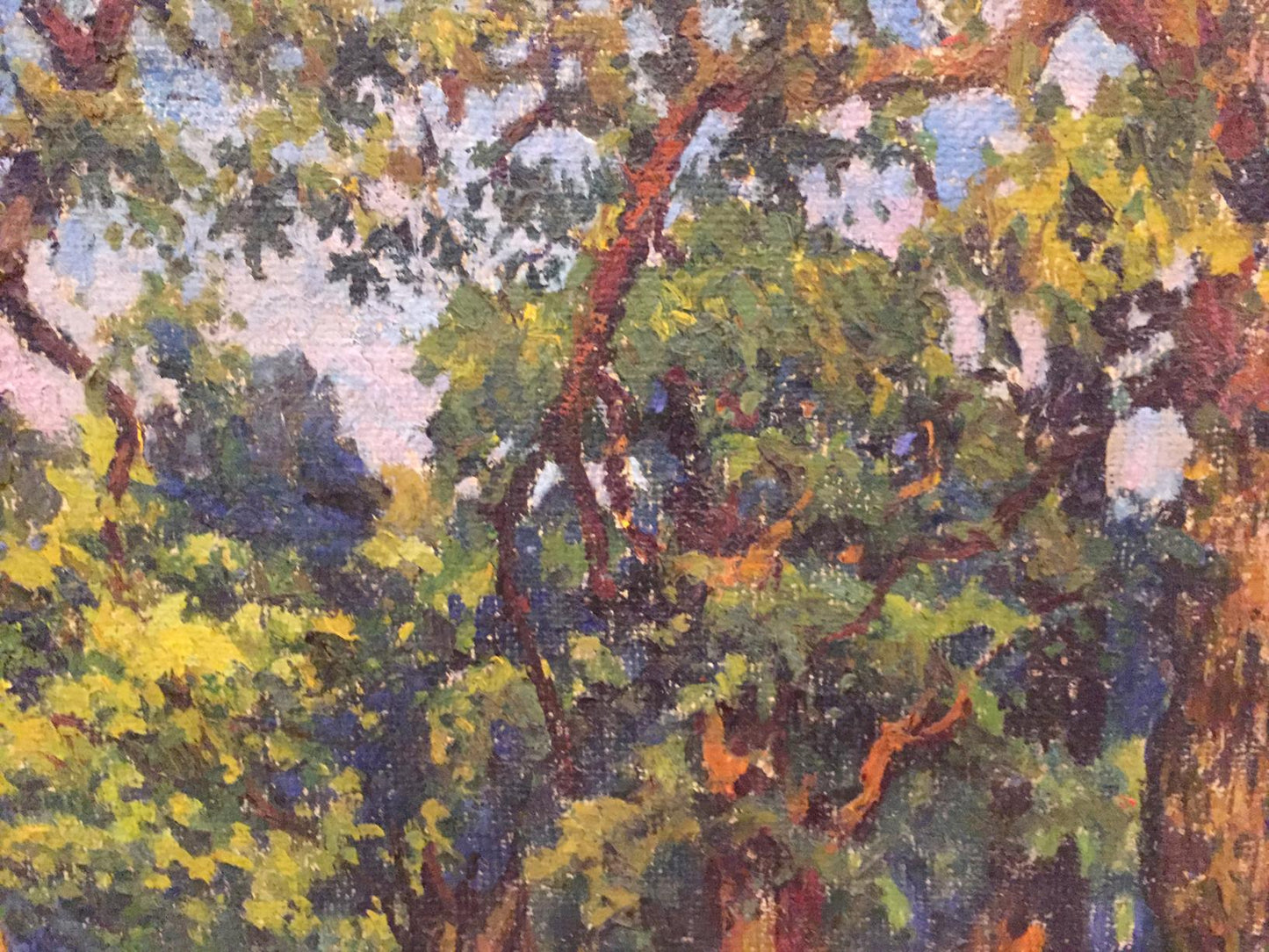 Oil painting Summer park