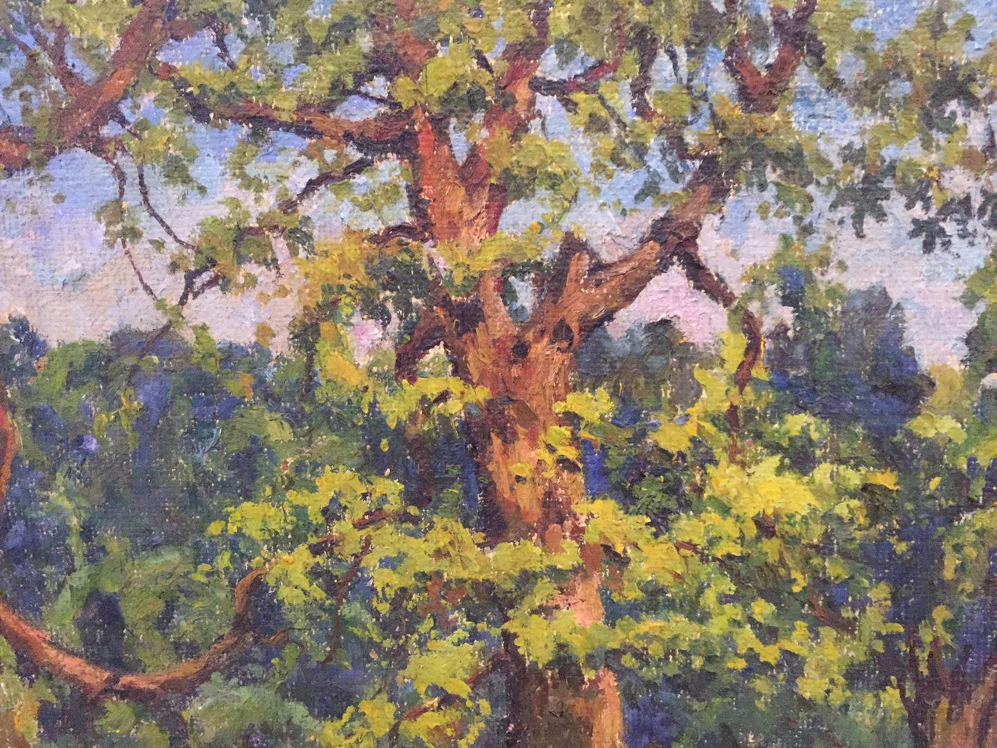 Oil painting Summer park