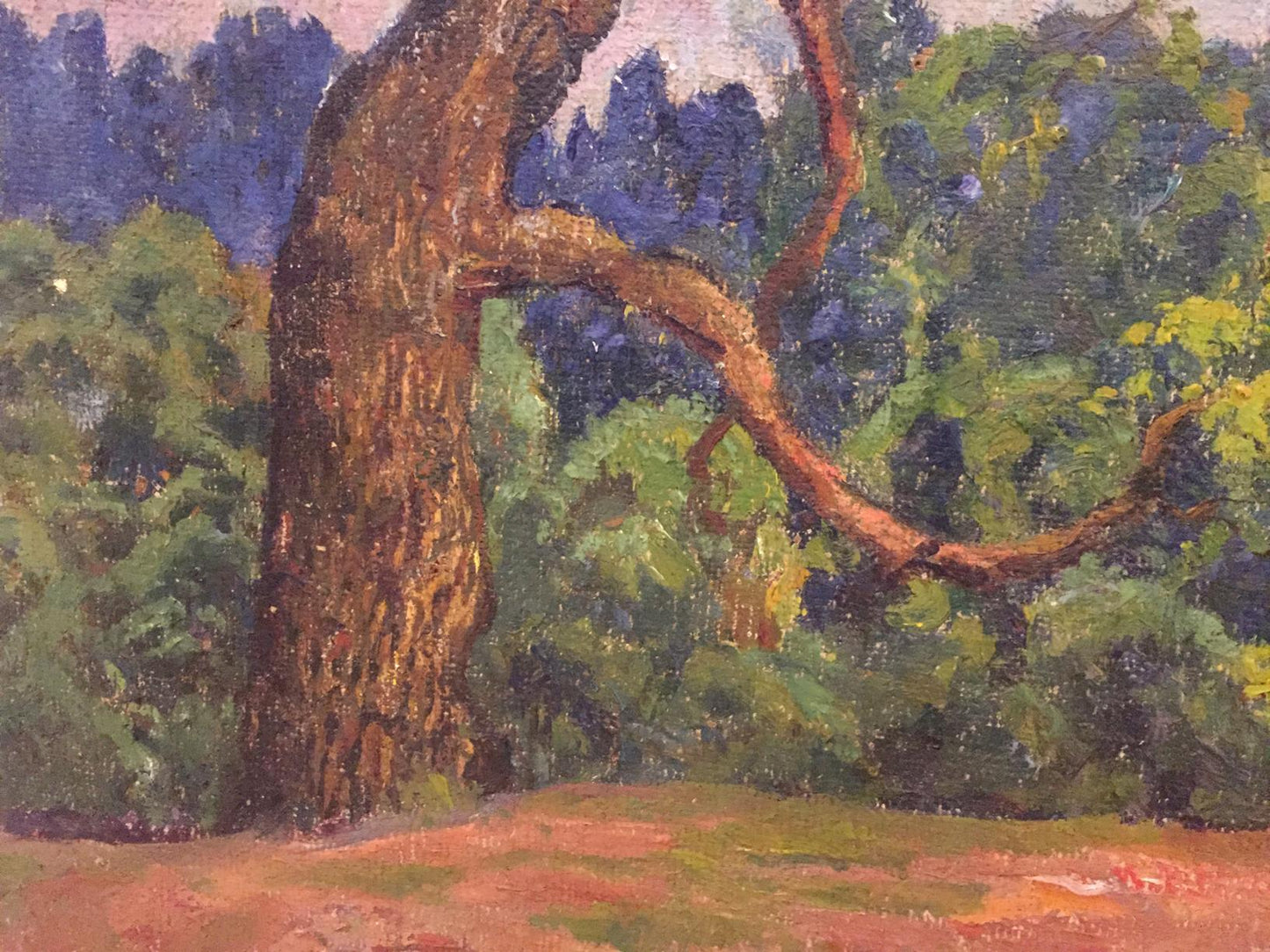 Oil painting Summer park