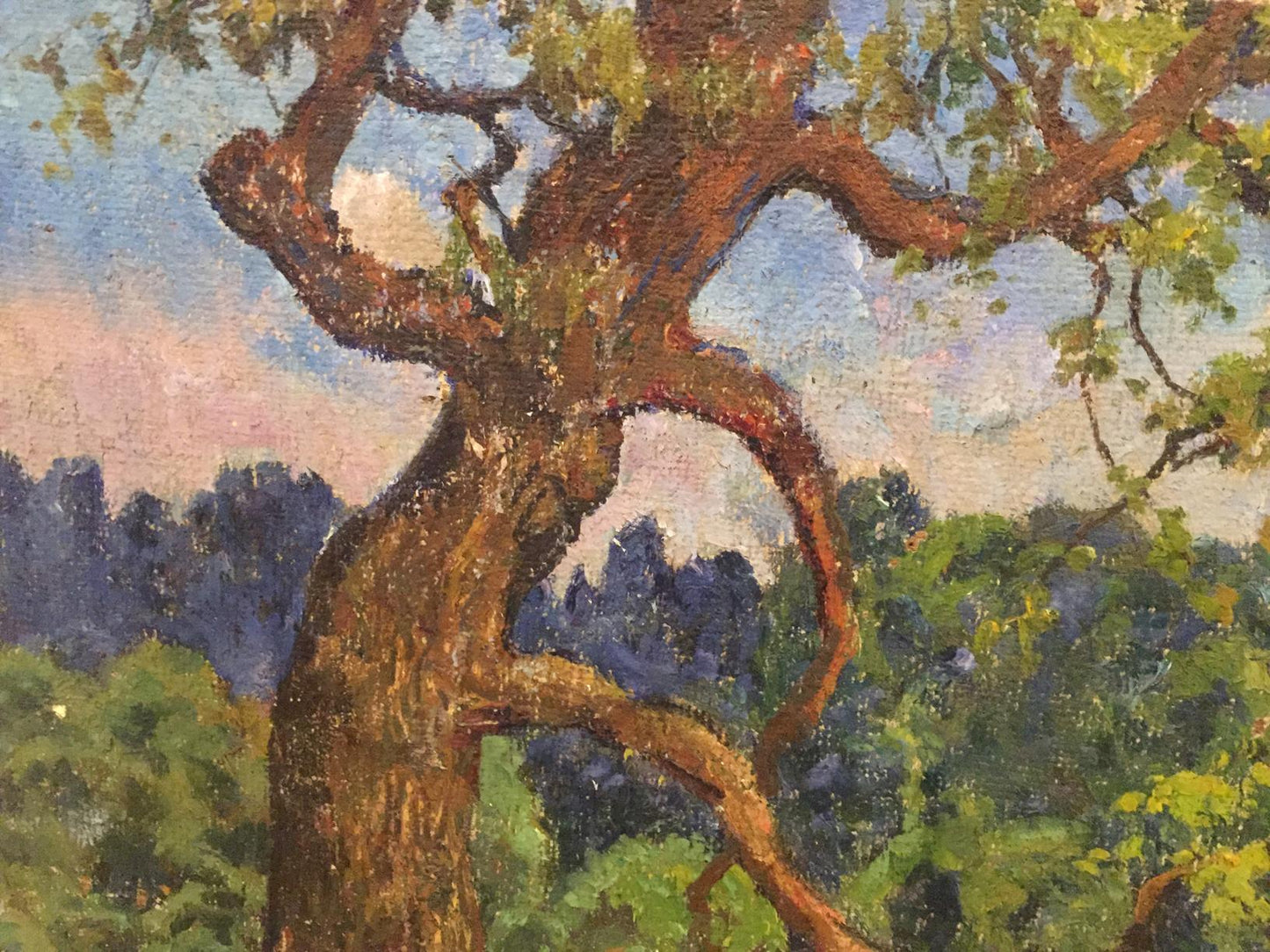 Oil painting Summer park