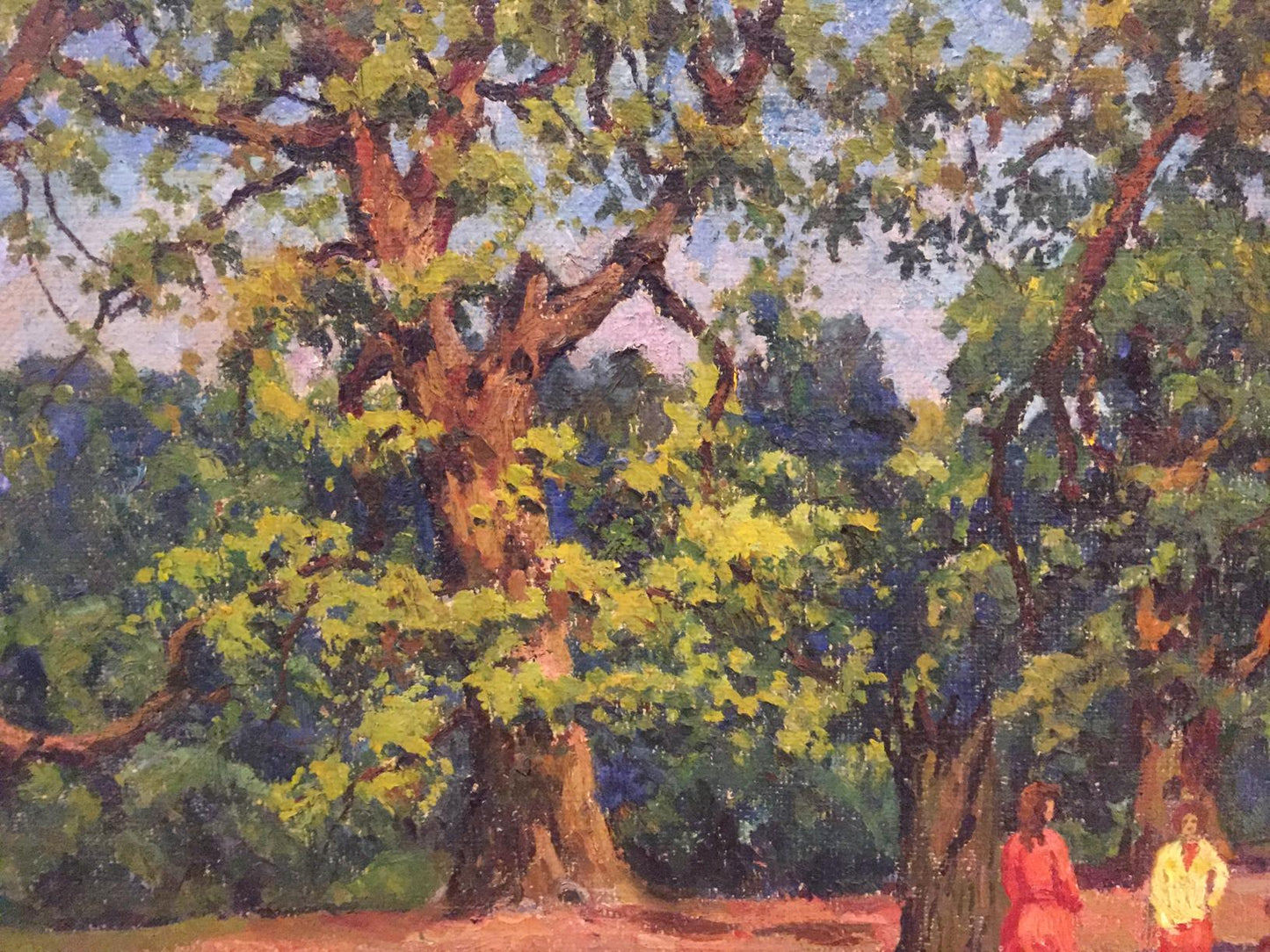 Oil painting Summer park