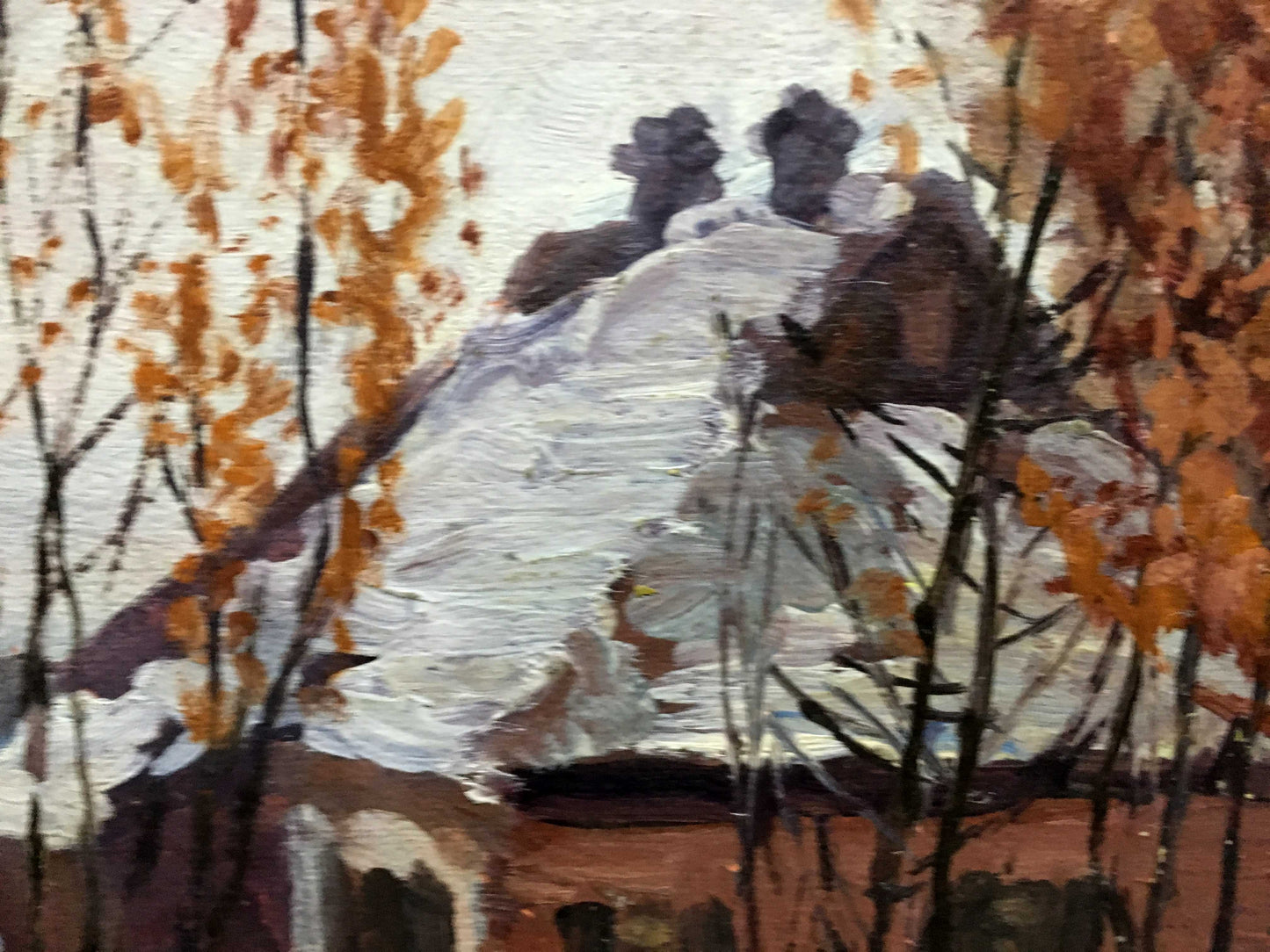 Oil double painting Seasons of the Year A. Cherkas