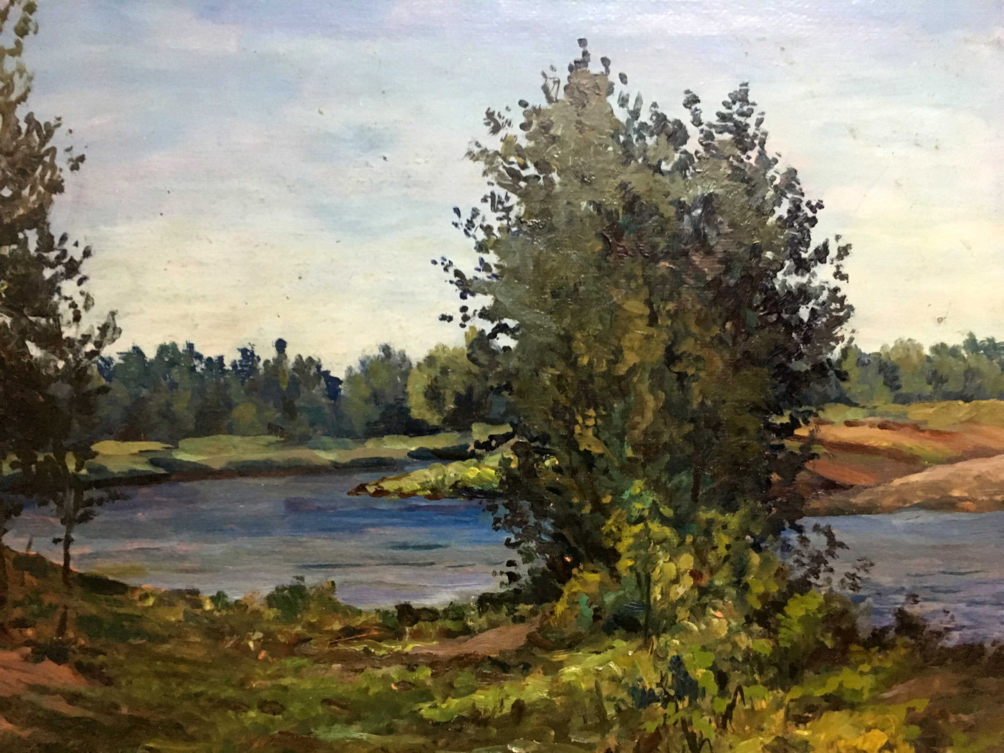 Oil double painting Seasons of the Year A. Cherkas
