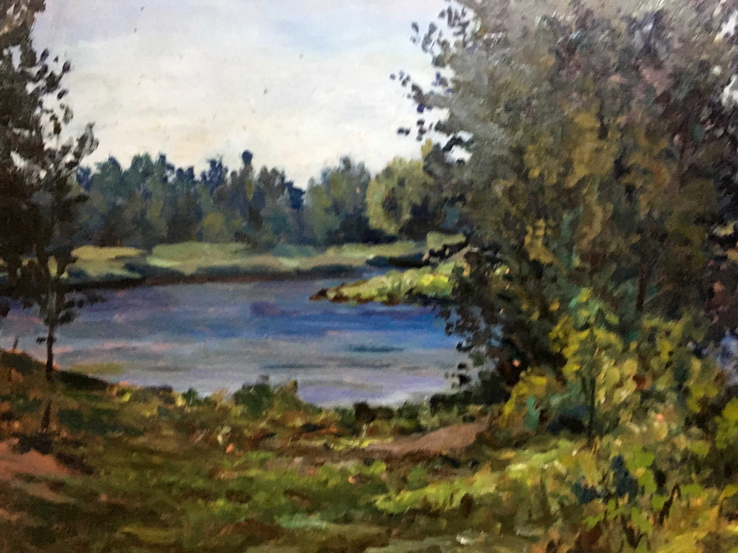 Oil double painting Seasons of the Year A. Cherkas