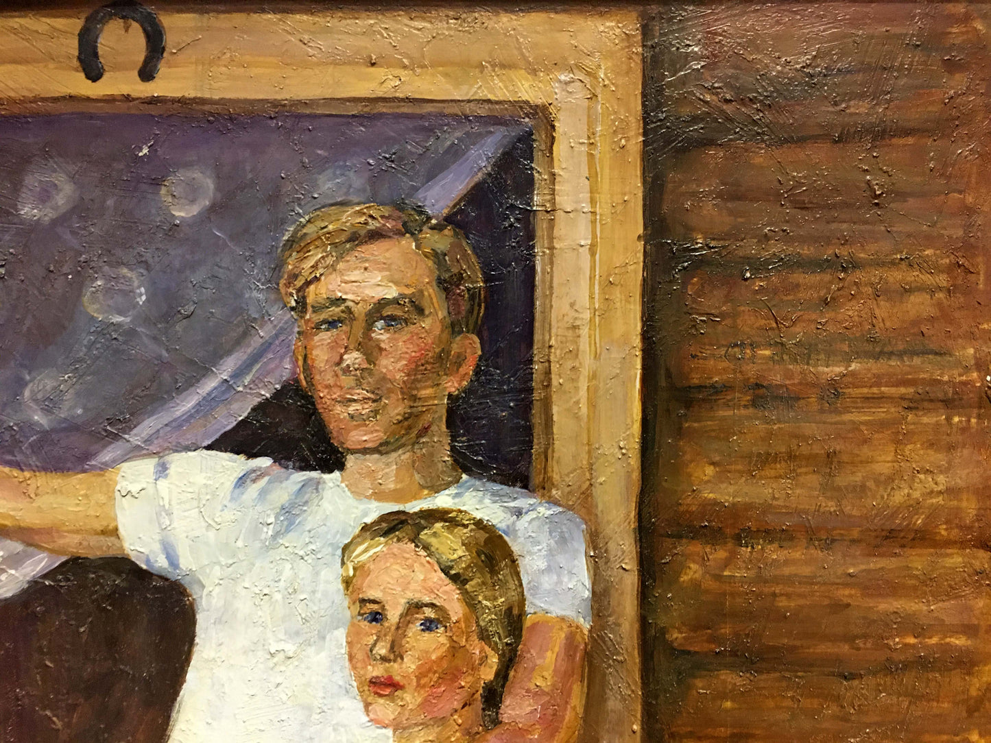 Oil painting Family portrait Lina Alexandrovna Sokolova