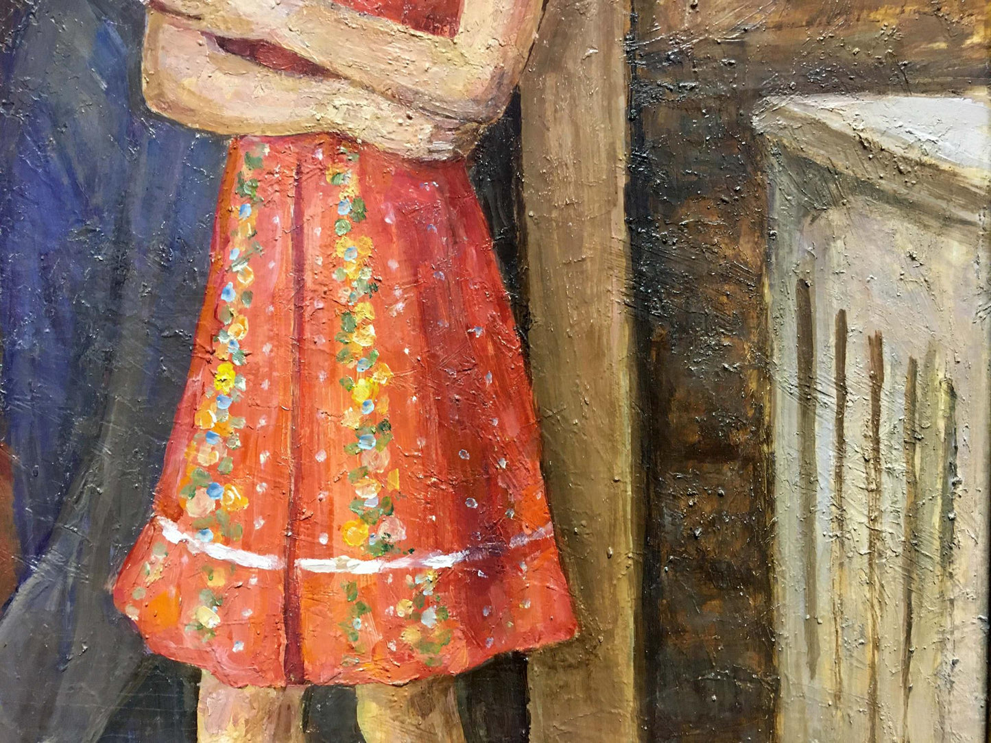 Oil painting Family portrait Lina Alexandrovna Sokolova