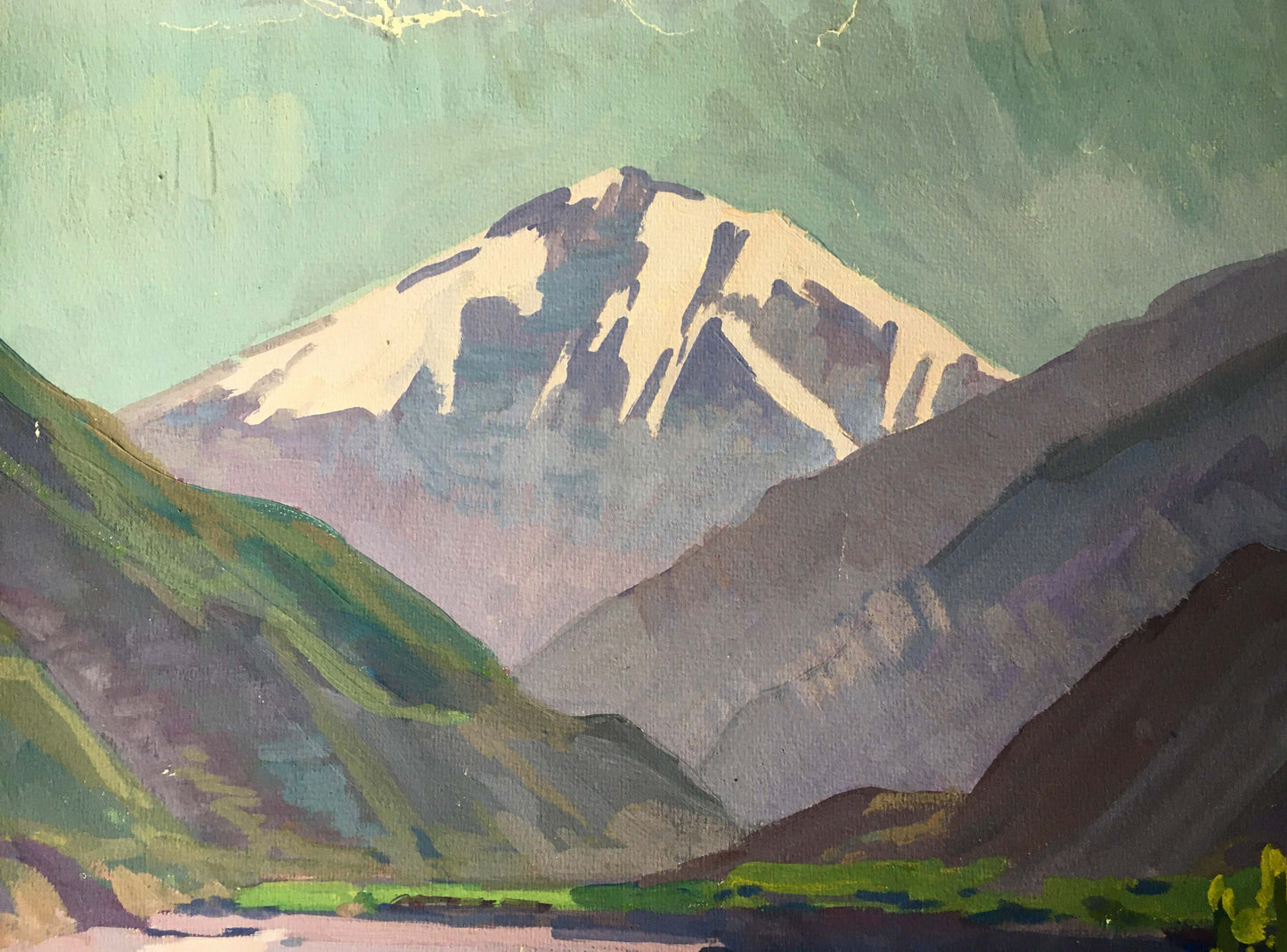 Gouache painting Peak Perfection Vladimir Chernikov