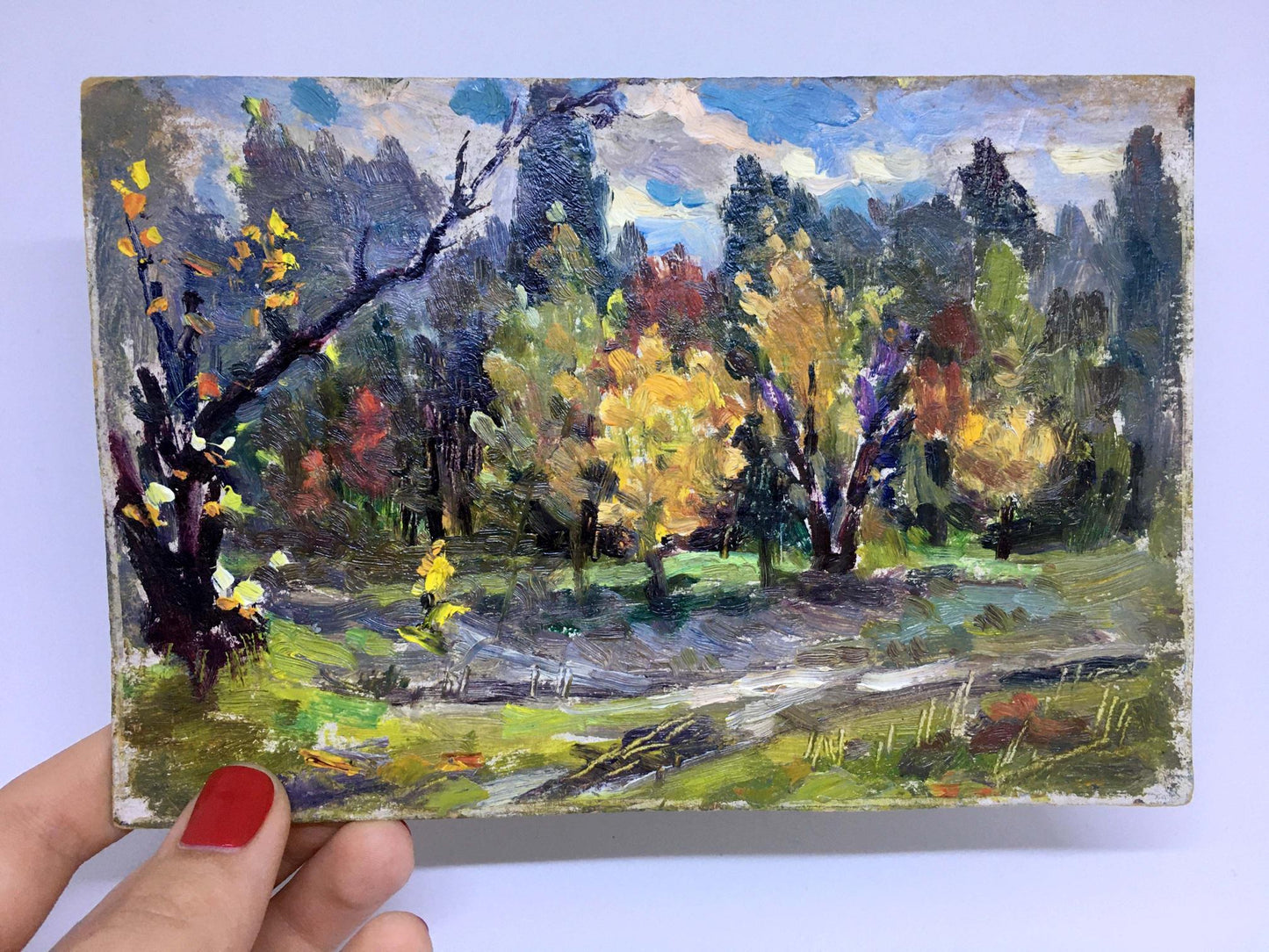 Oil painting Golden autumn Popov I. A.