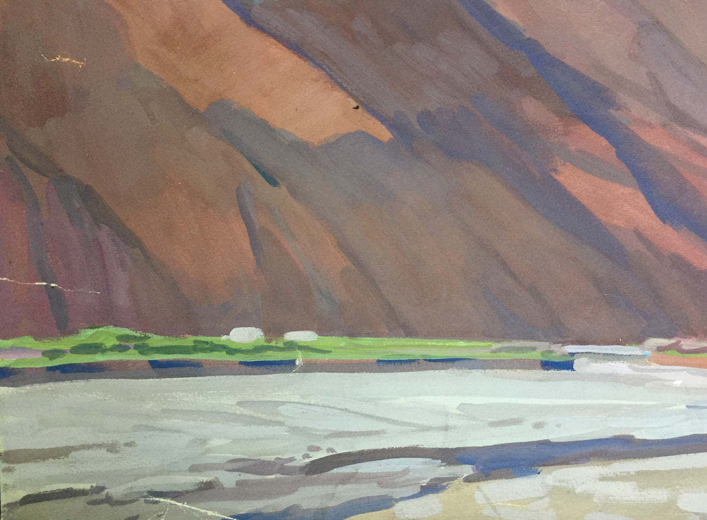 Gouache painting Rocky Splendor Vladimir Chernikov