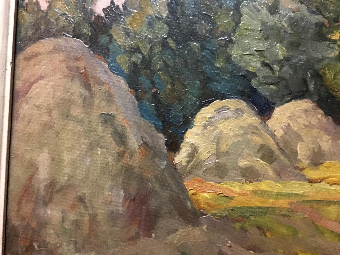 Oil painting Evening in the meadow Alexander Cherkass