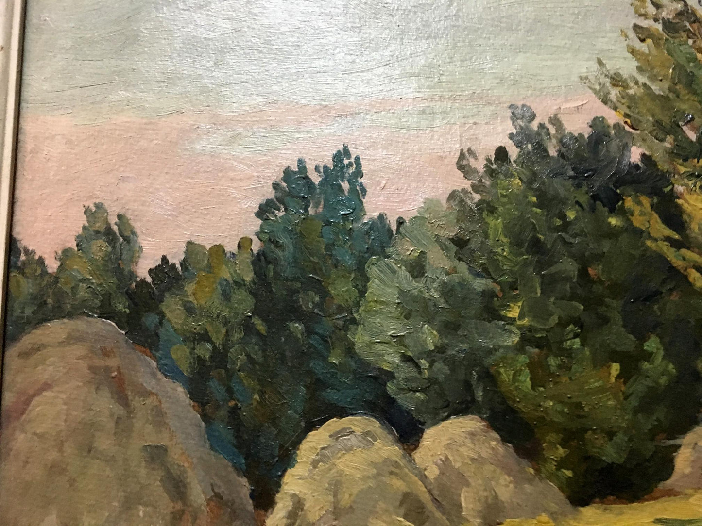 Oil painting Evening in the meadow Alexander Cherkass