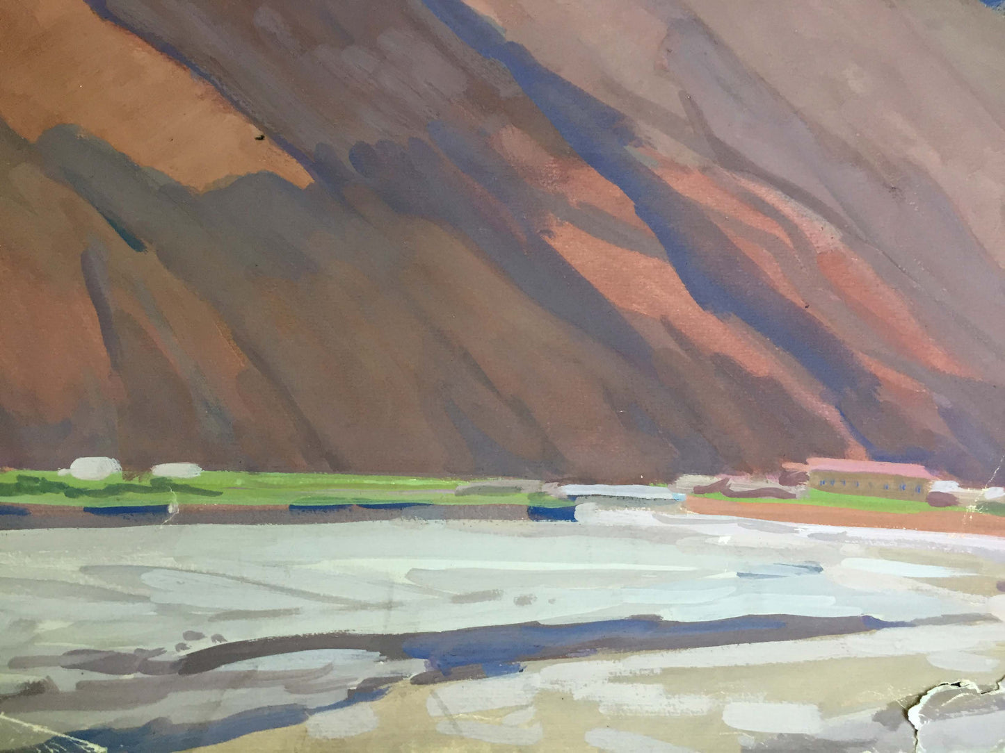 Gouache painting Rocky Splendor Vladimir Chernikov