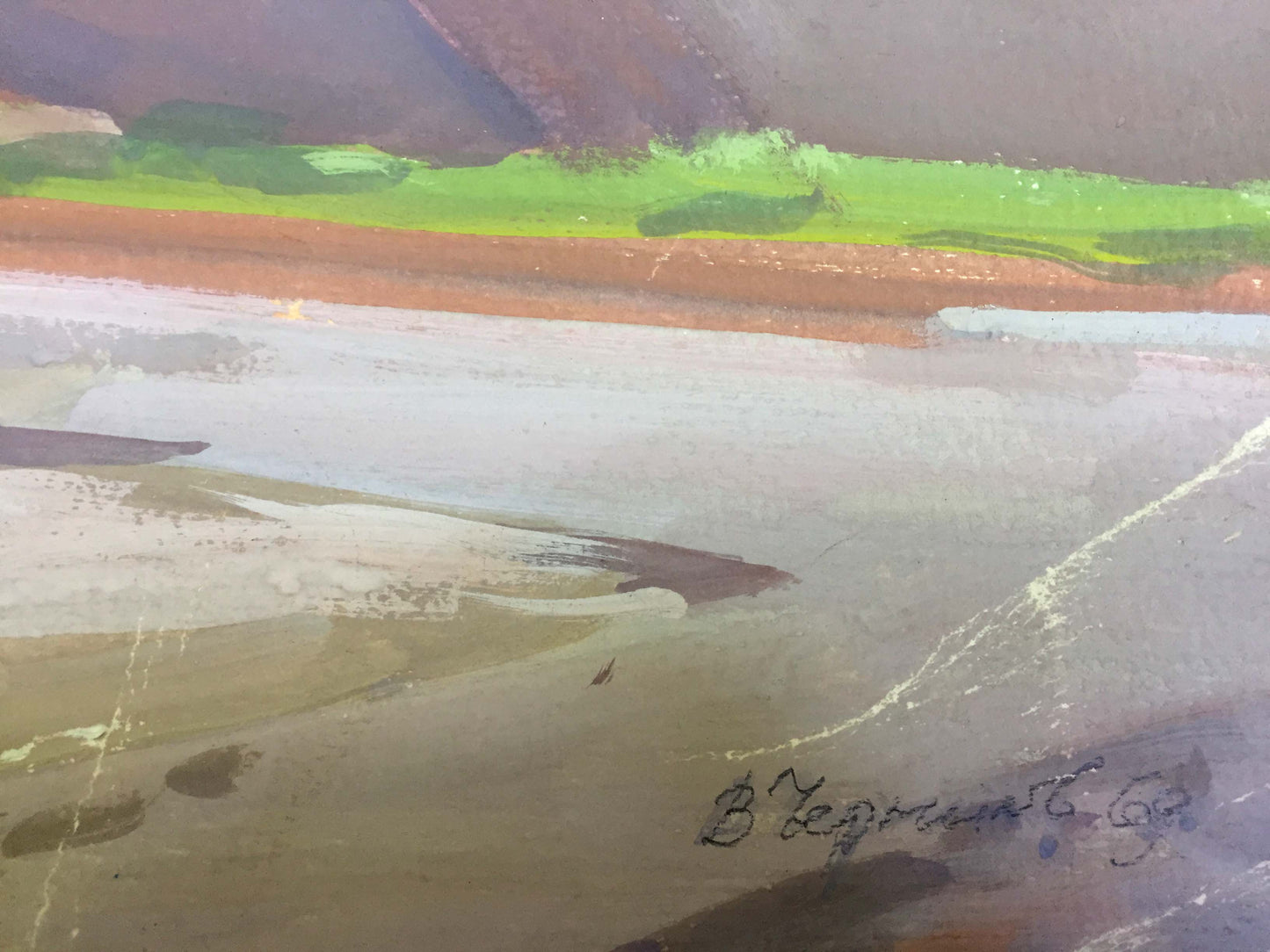 Gouache painting Rocky Splendor Vladimir Chernikov