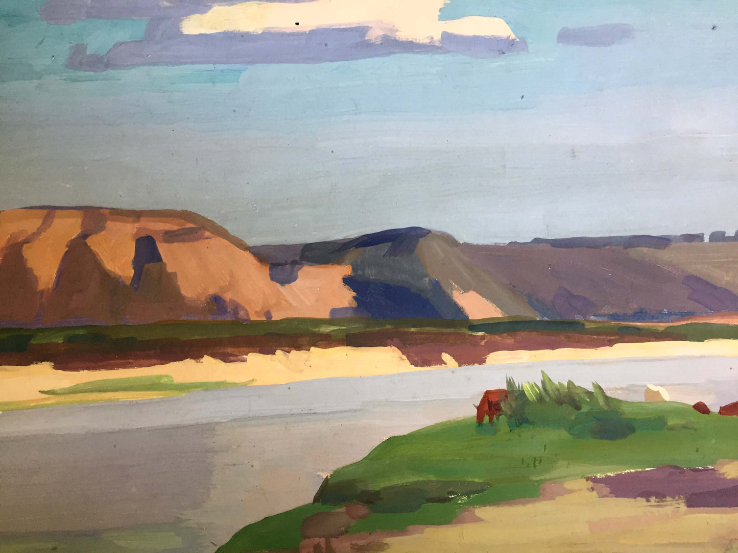 Gouache painting Natural beauty Chernikov Vladimir Mikhailovich