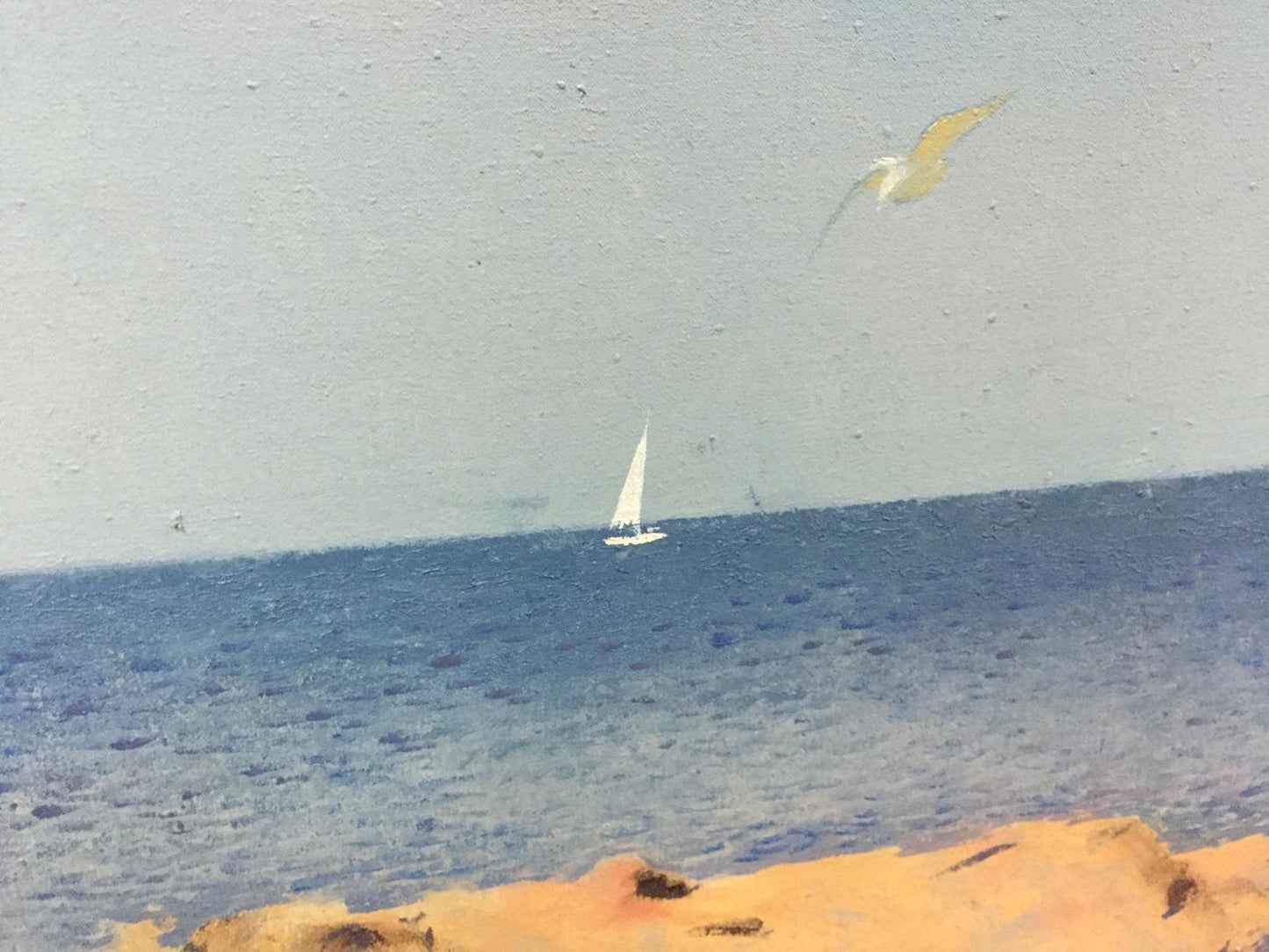 Exploring the sailboat theme in an oil painting by Alexey Fedorovich Vlasov