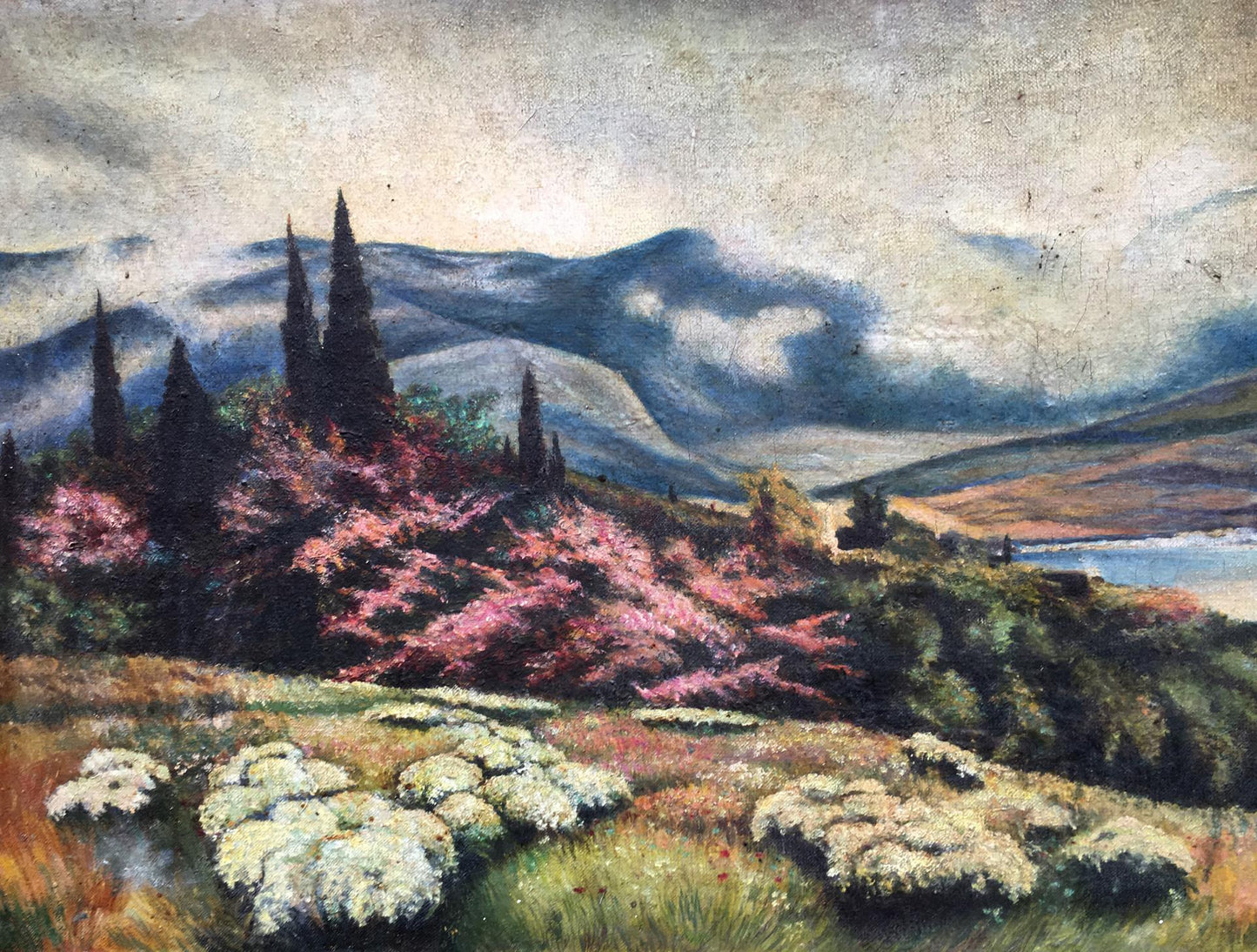 Oil painting Crimean landscape Panorin E.