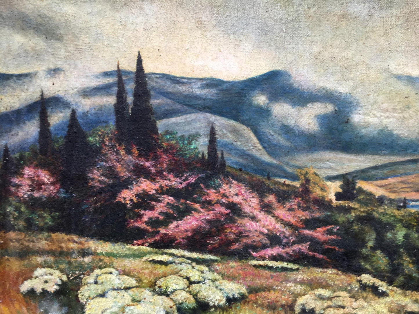 Oil painting Crimean landscape Panorin E.