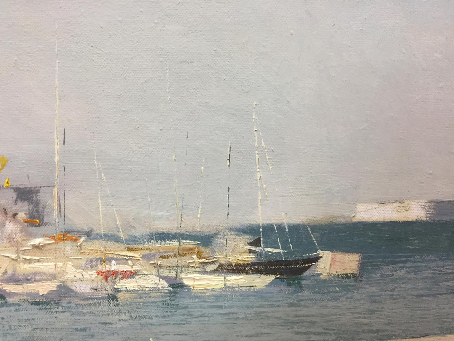 Alexey Fedorovich Vlasov's oil painting captures the beauty of the sea