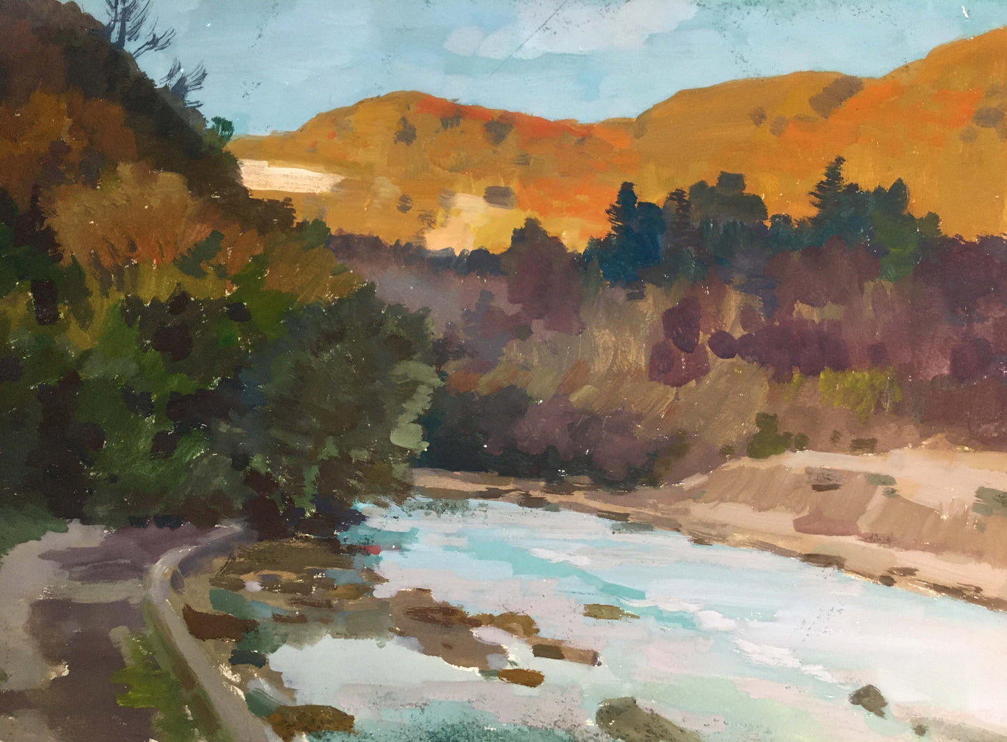 Gouache painting Sweater Weather Vladimir Chernikov