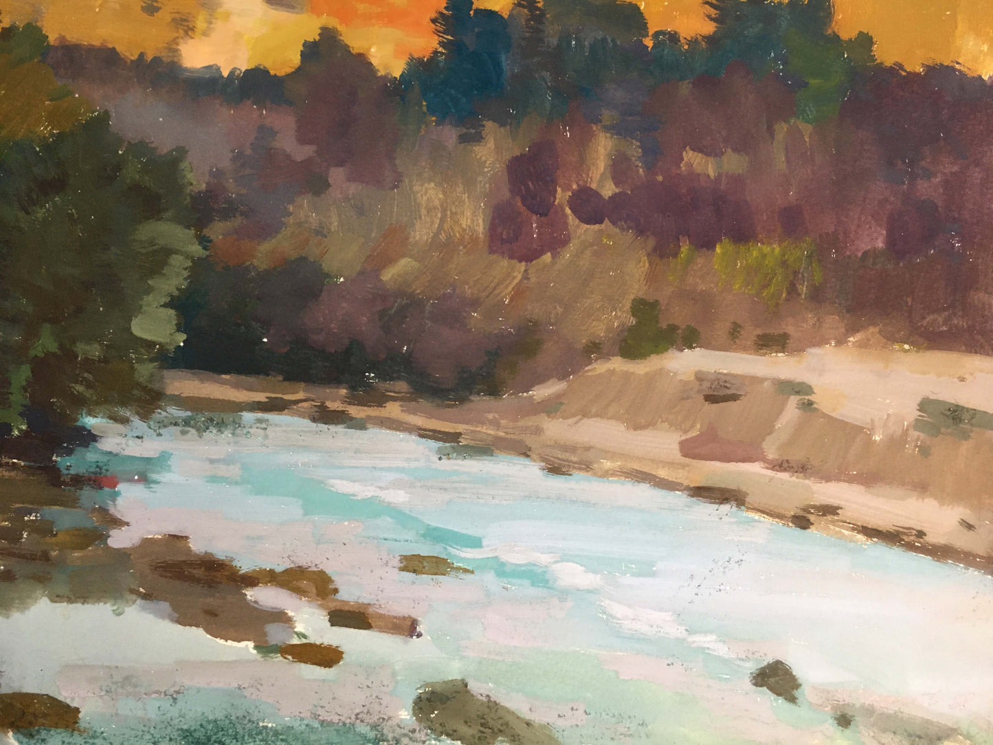 Gouache painting Sweater Weather Vladimir Chernikov