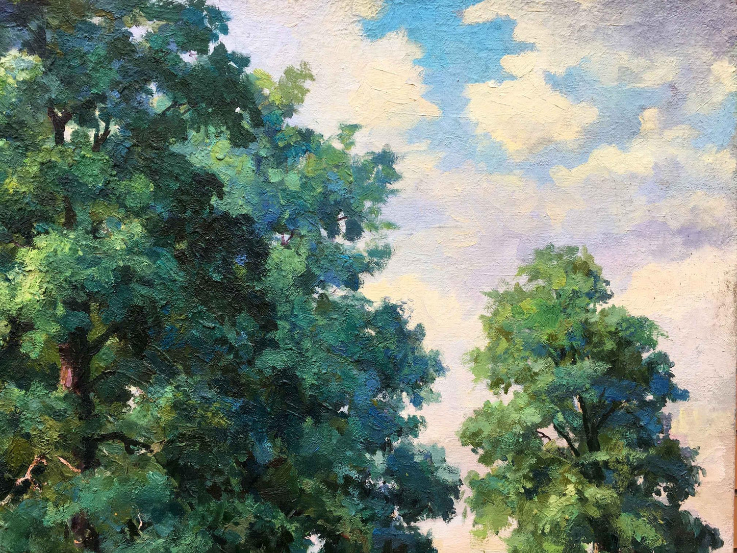 Oil painting forest landscape Nepiypivo Vasily Ignatievich