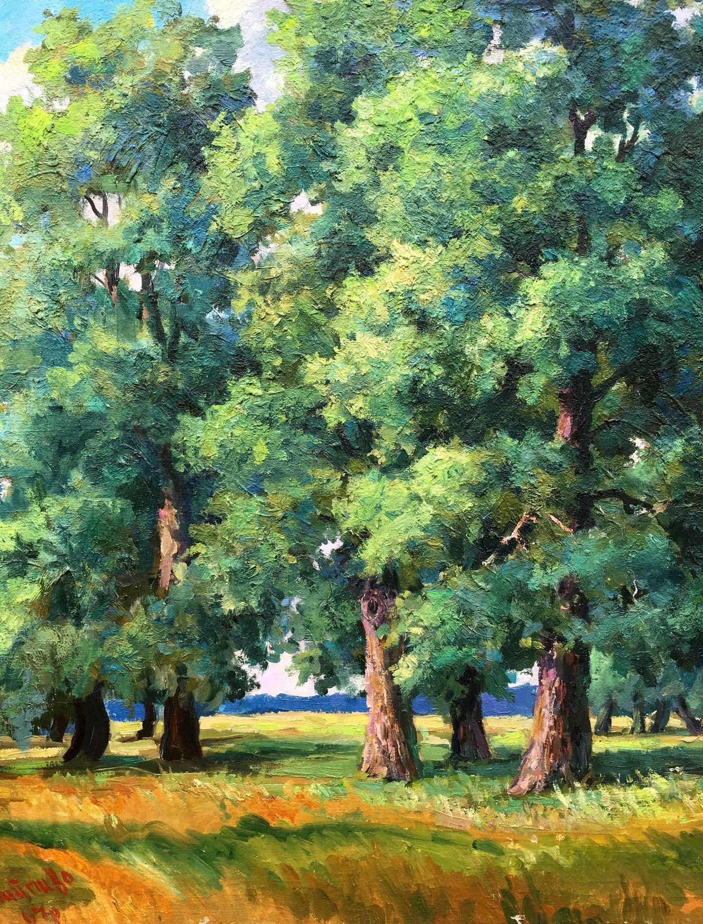 Oil painting forest landscape Nepiypivo Vasily Ignatievich