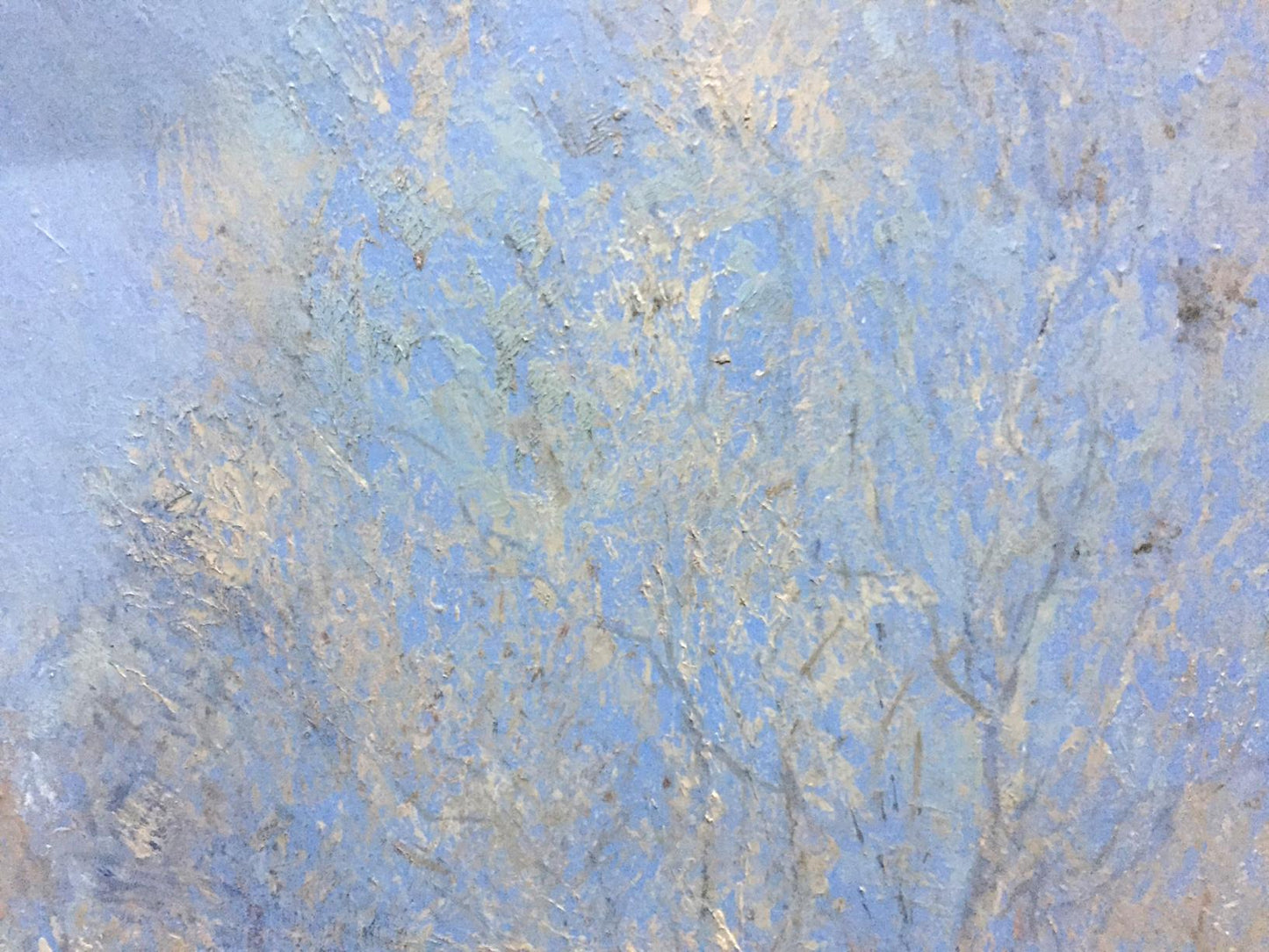 Alexey Fedorovich Vlasov's oil painting showcases a blue-themed spring