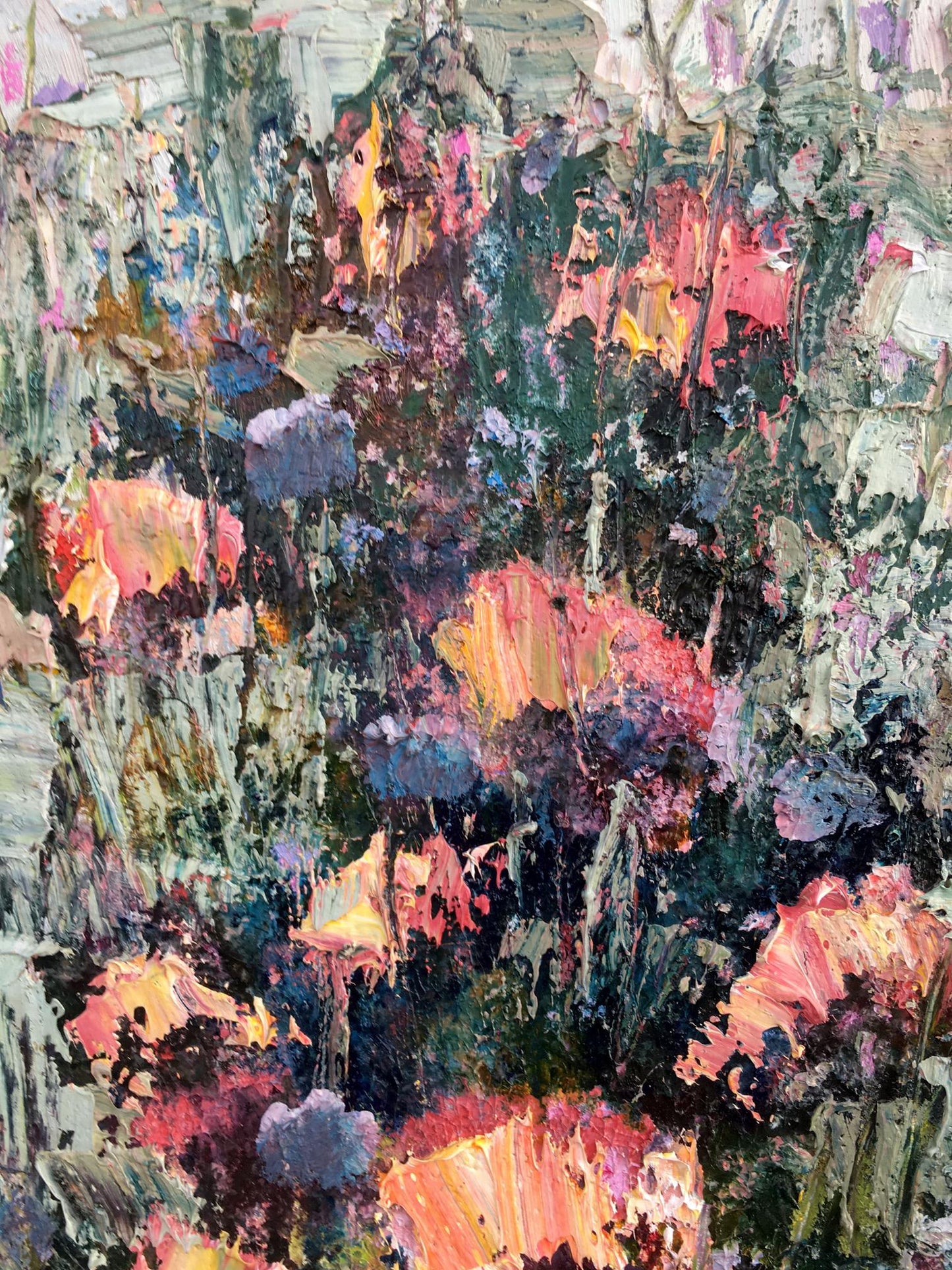 Abstract oil painting Flowers still life Mazur Vladimir