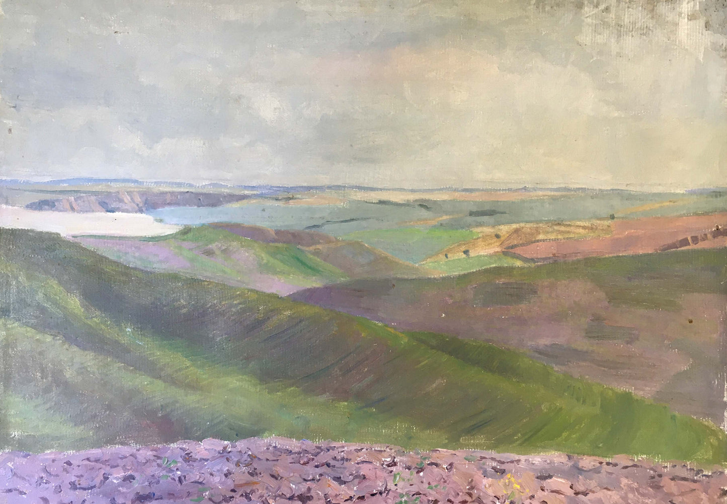 Oil painting Mountain canyon Chernikov Vladimir Mikhailovich