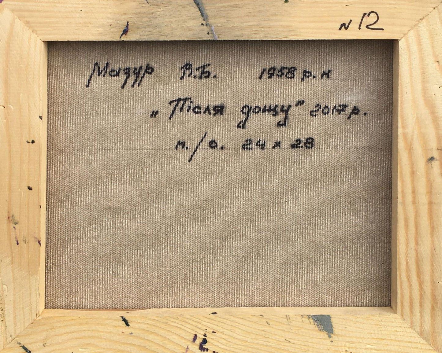 Backdrop of the painting