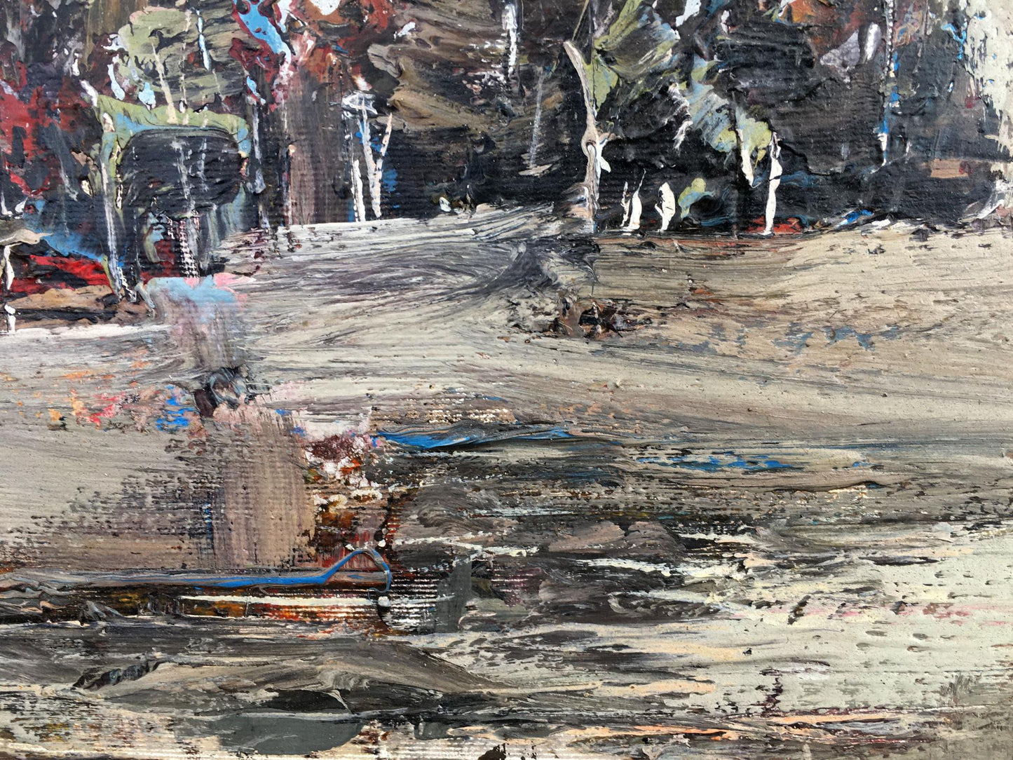 Abstract oil painting Landscape Mazur Vladimir