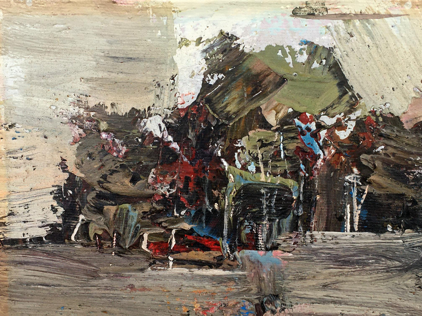 Abstract oil painting Nature River Landscape Mazur Vladimir