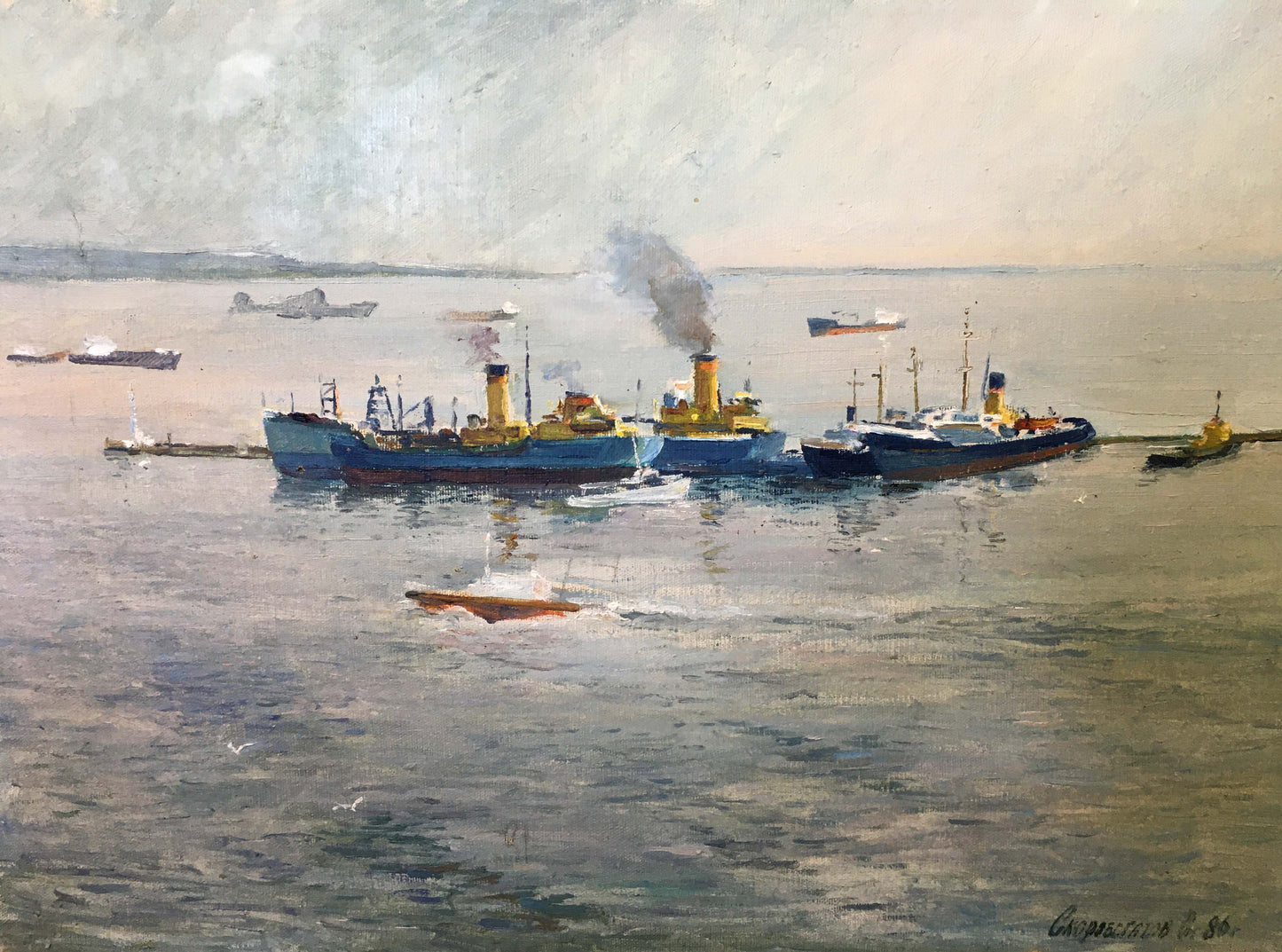 Oil painting In the sea Svyatoslav Petrovich Skorobogatov