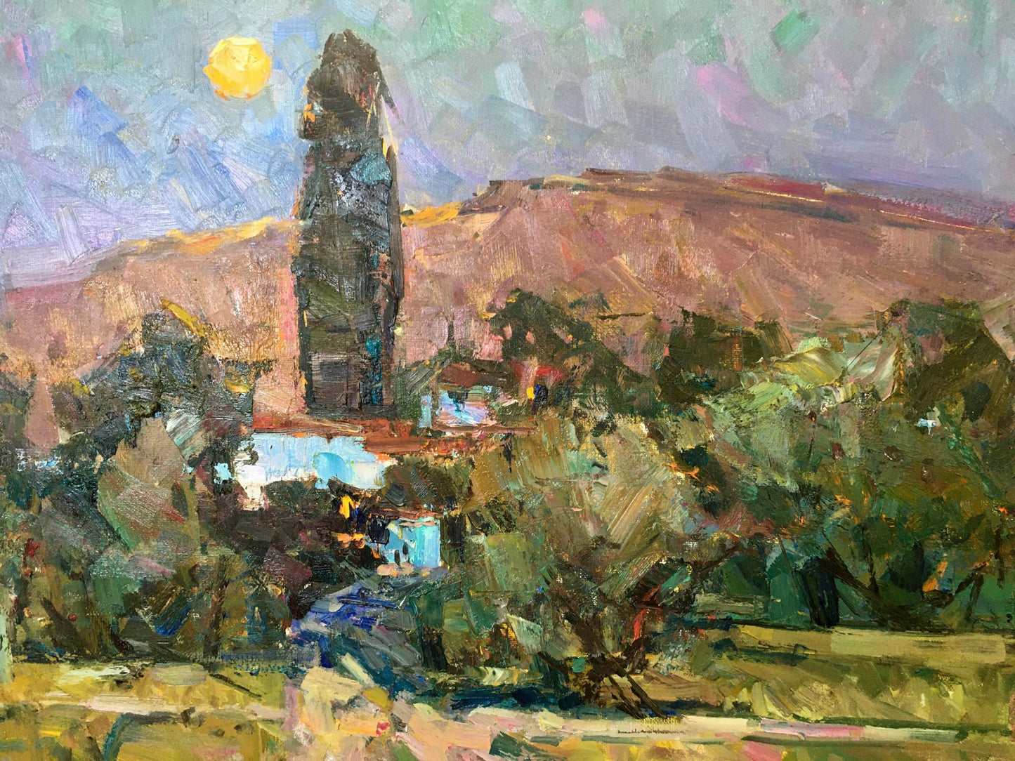 Oil painting Crimean night Zaborovsky Leonid Alexandrovich