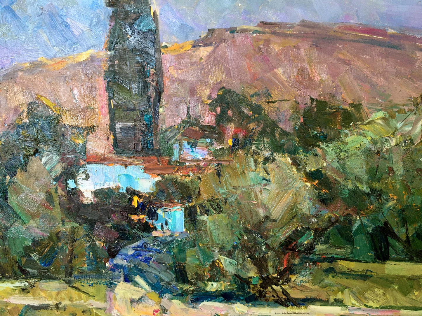 Oil painting Crimean night Zaborovsky Leonid Alexandrovich