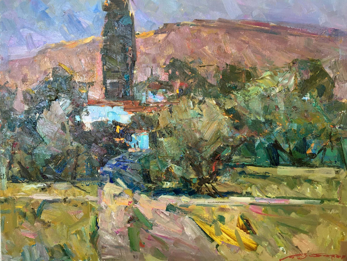 Oil painting Crimean night Zaborovsky Leonid Alexandrovich