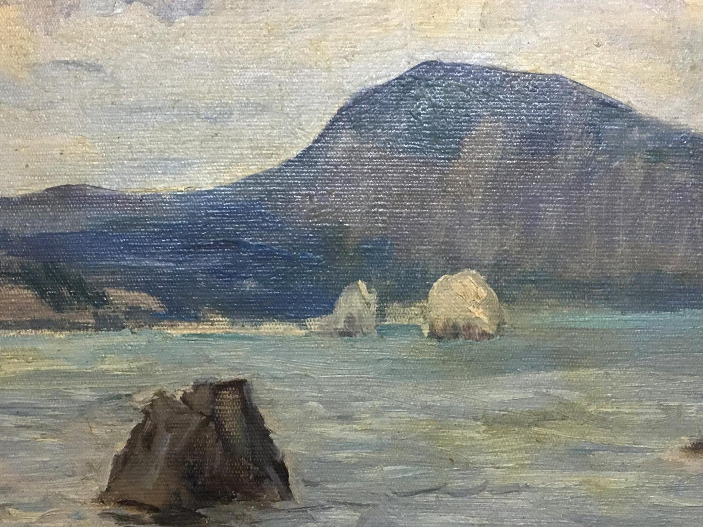 Oil painting Calm sea V. Nikitin