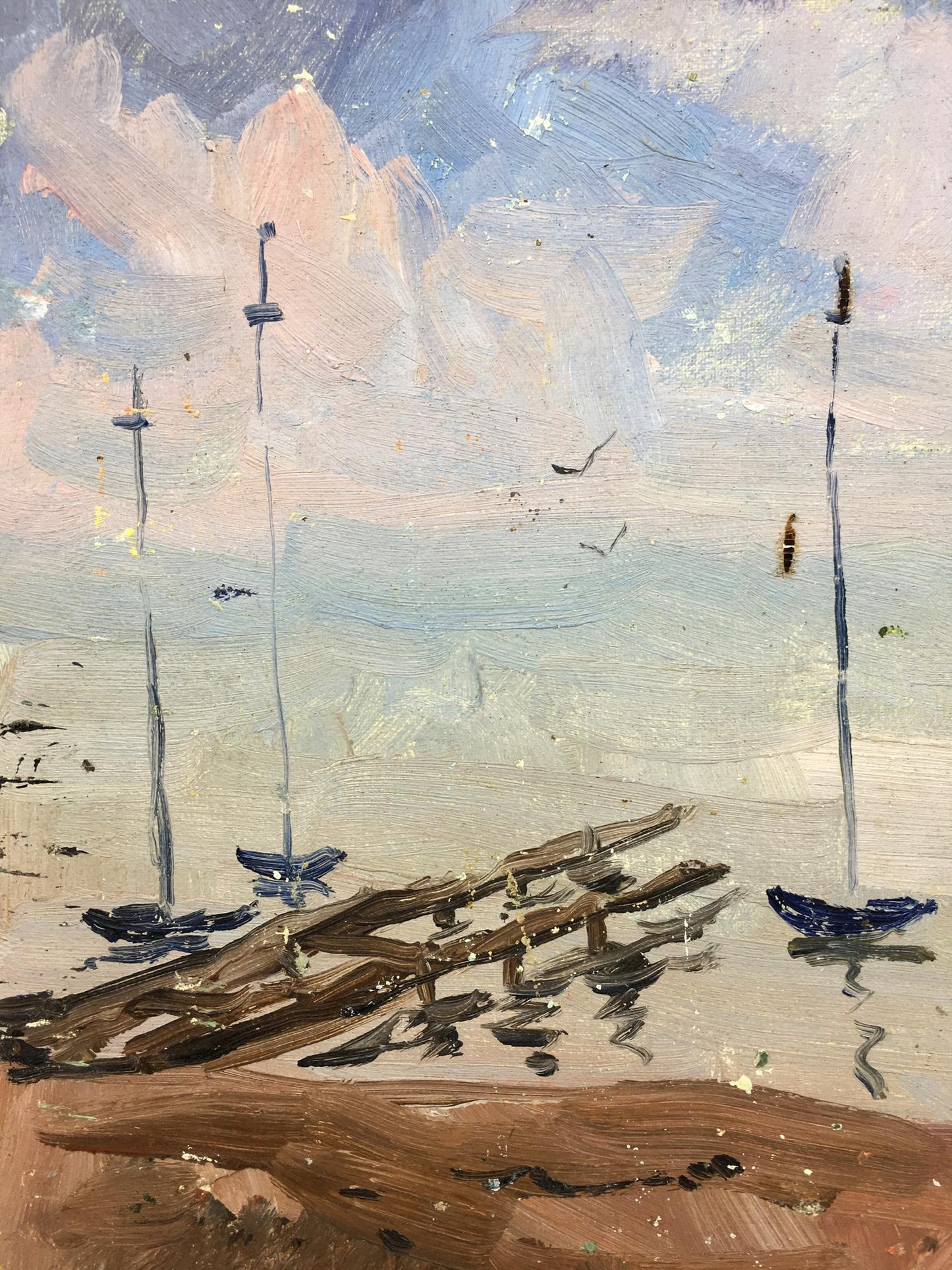 Oil painting Port Puzyr'kov Viktor Grigor'yevich