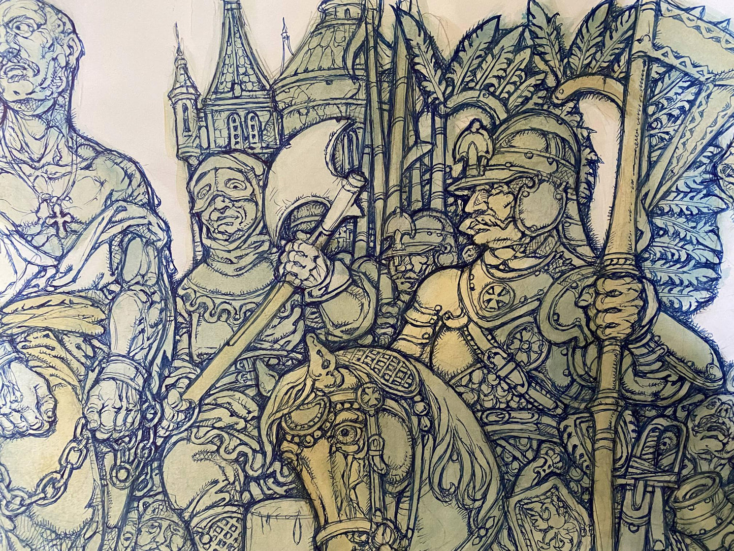 ink Taras Bulba painting