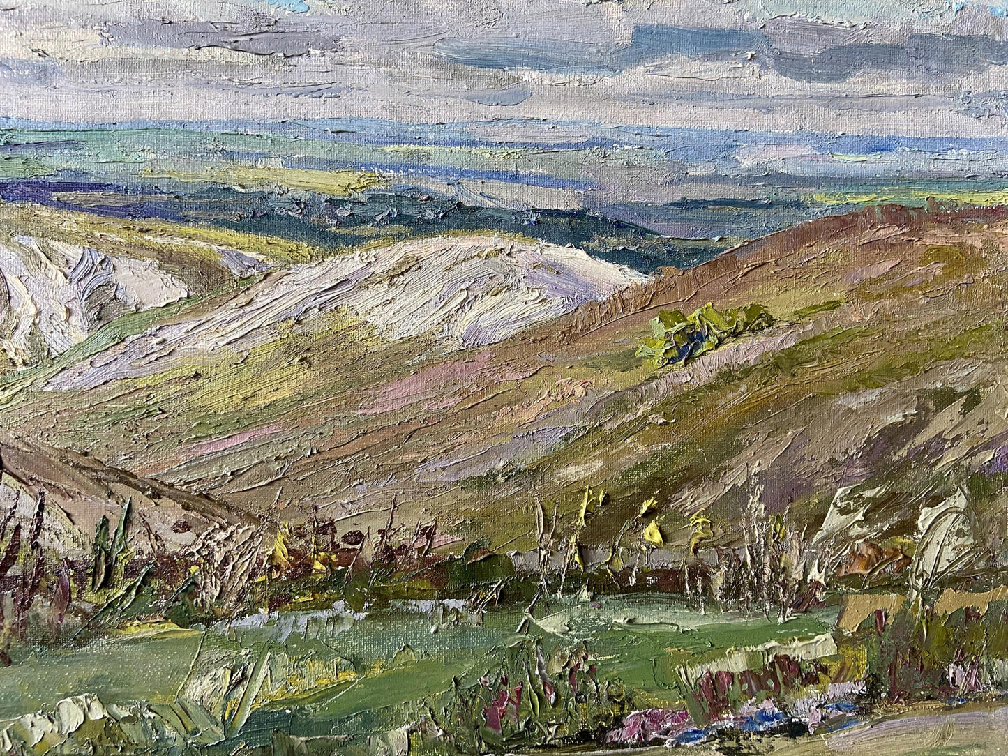 Oil painting White mountains Gaponchenko Ivan Ivanovich