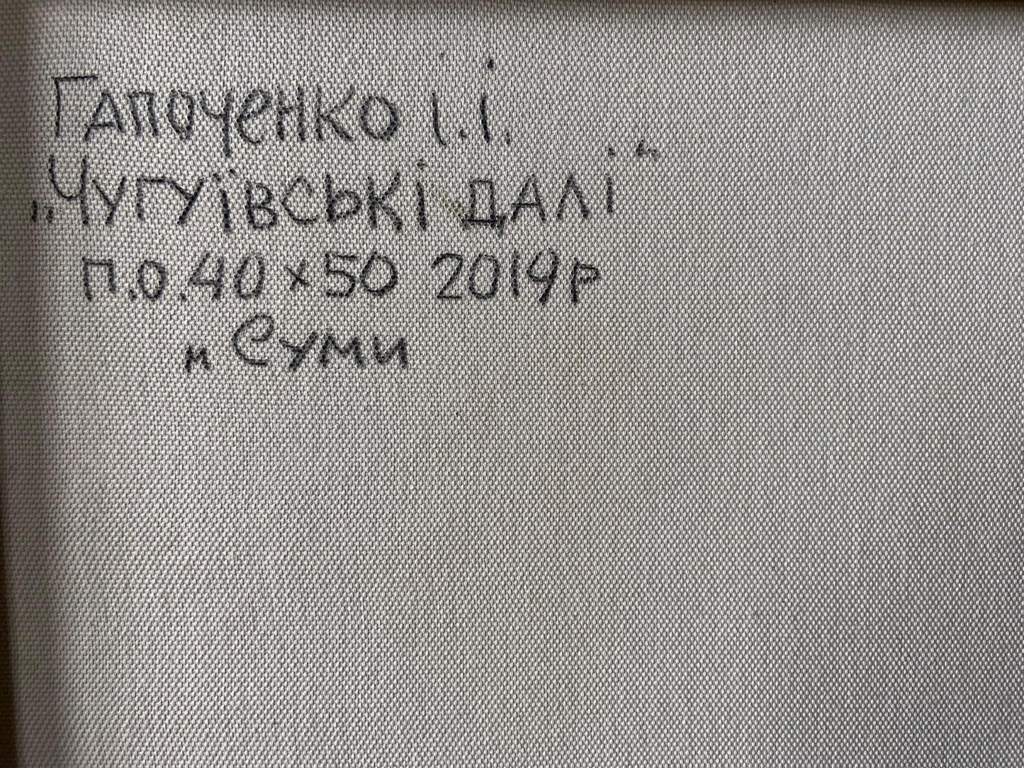 Oil painting Chuguivsky further Gaponchenko Ivan Ivanovich