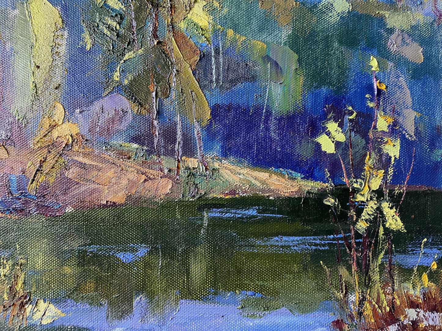 Oil painting Not a boring summer Gaponchenko Ivan Ivanovich