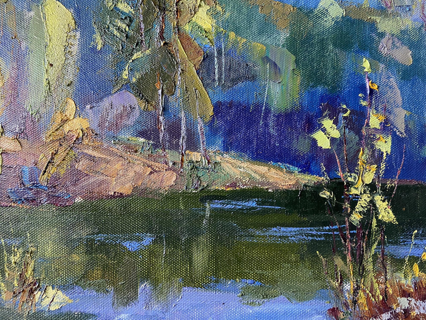 Oil painting Not a boring summer Gaponchenko Ivan Ivanovich