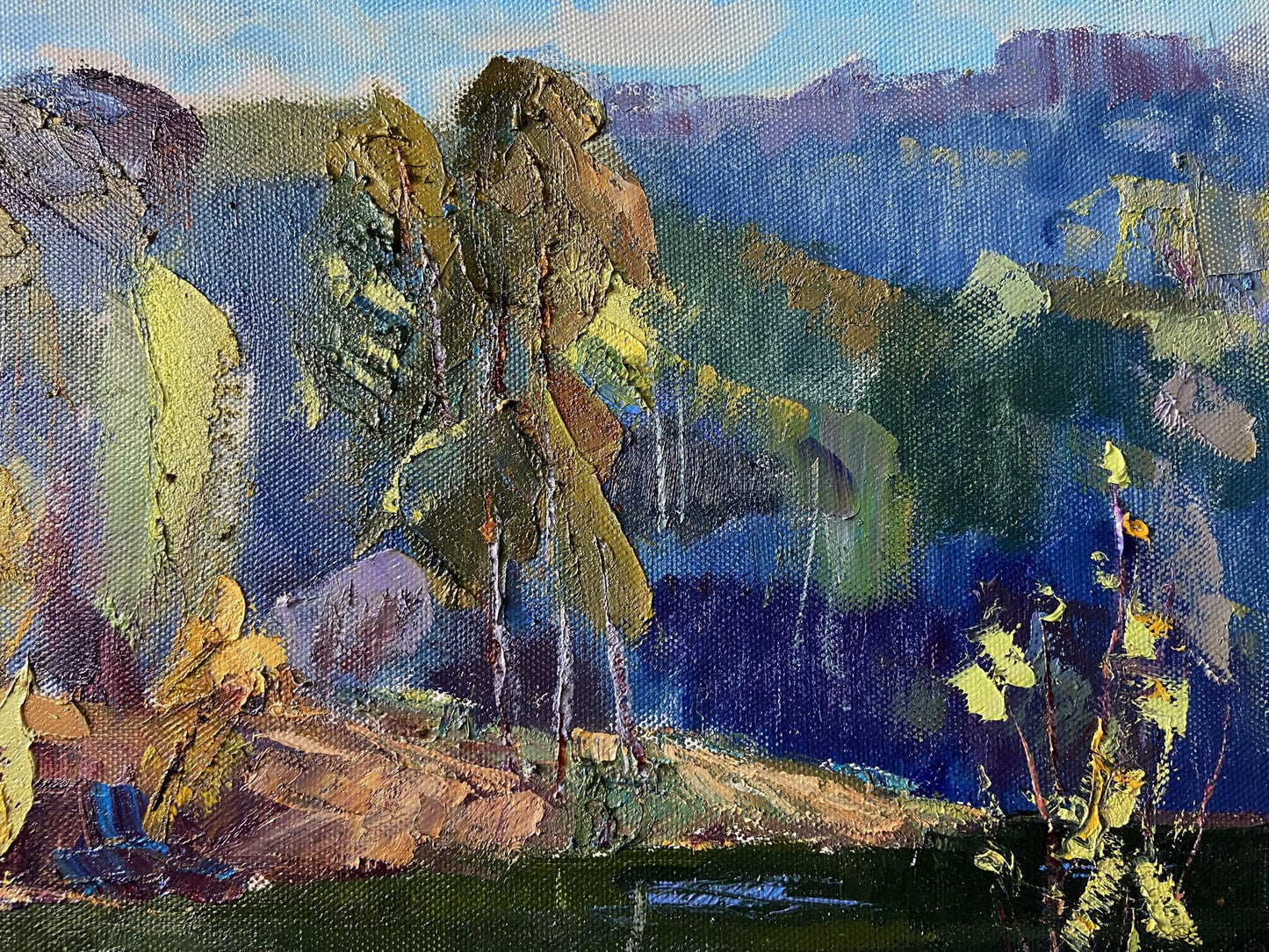 Oil painting Not a boring summer Gaponchenko Ivan Ivanovich