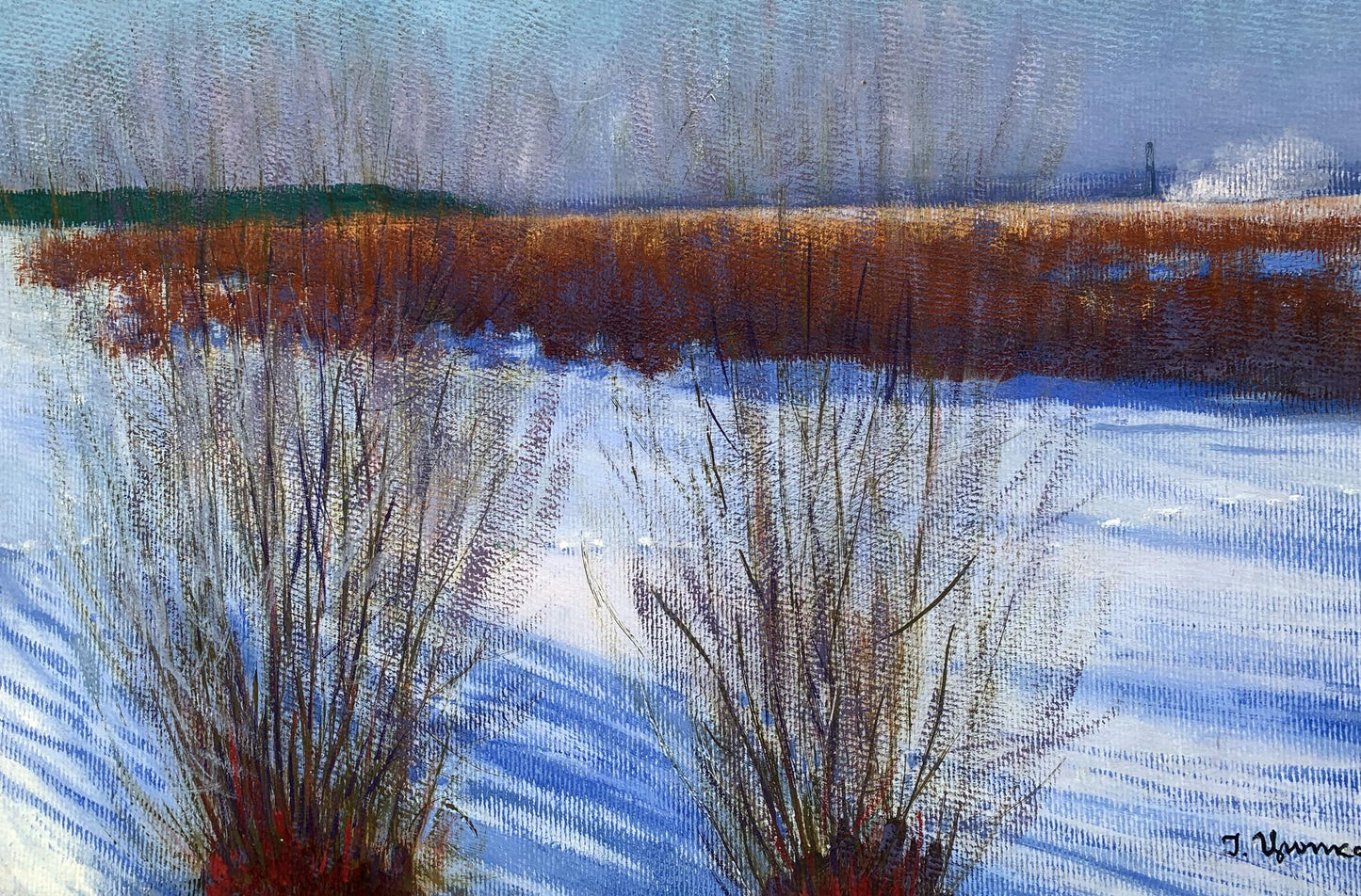 Oil painting March morning Ivan Tsyupka