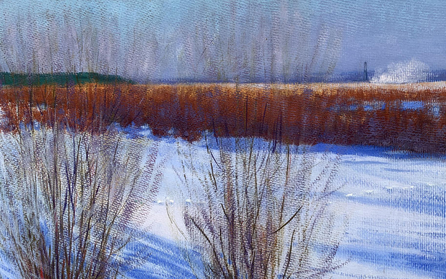 Oil painting March morning Ivan Tsyupka