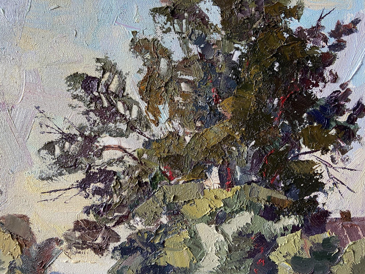 Oil painting Road to the river Gaponchenko Ivan Ivanovich