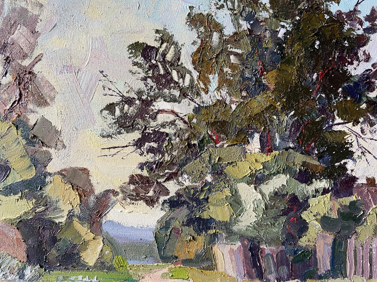 Oil painting Road to the river Gaponchenko Ivan Ivanovich
